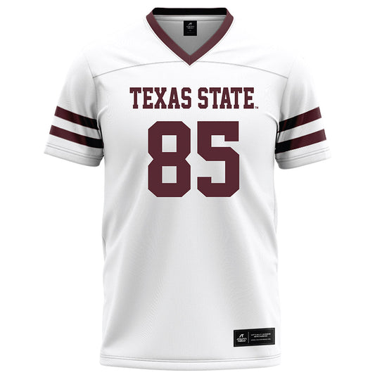 Texas State - NCAA Football : skylar lewis - White Football Jersey-0