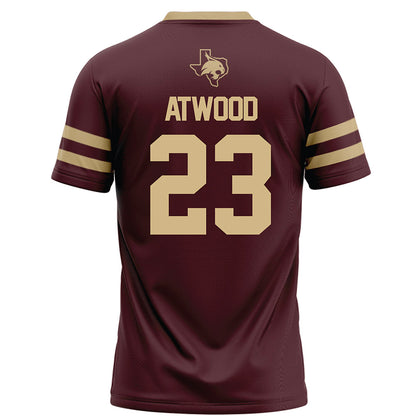 Texas State - NCAA Football : Amarion Atwood - Maroon Football Jersey-1