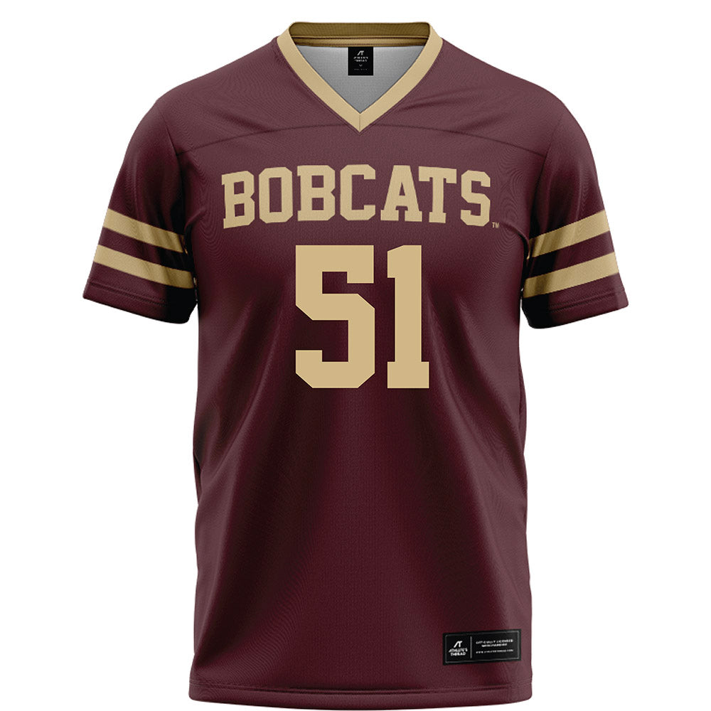 Texas State - NCAA Football : Brock Riker - Maroon Football Jersey-0