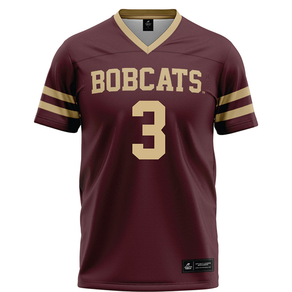 Texas State - NCAA Football : Michael Boudoin III - Maroon Football Jersey-0