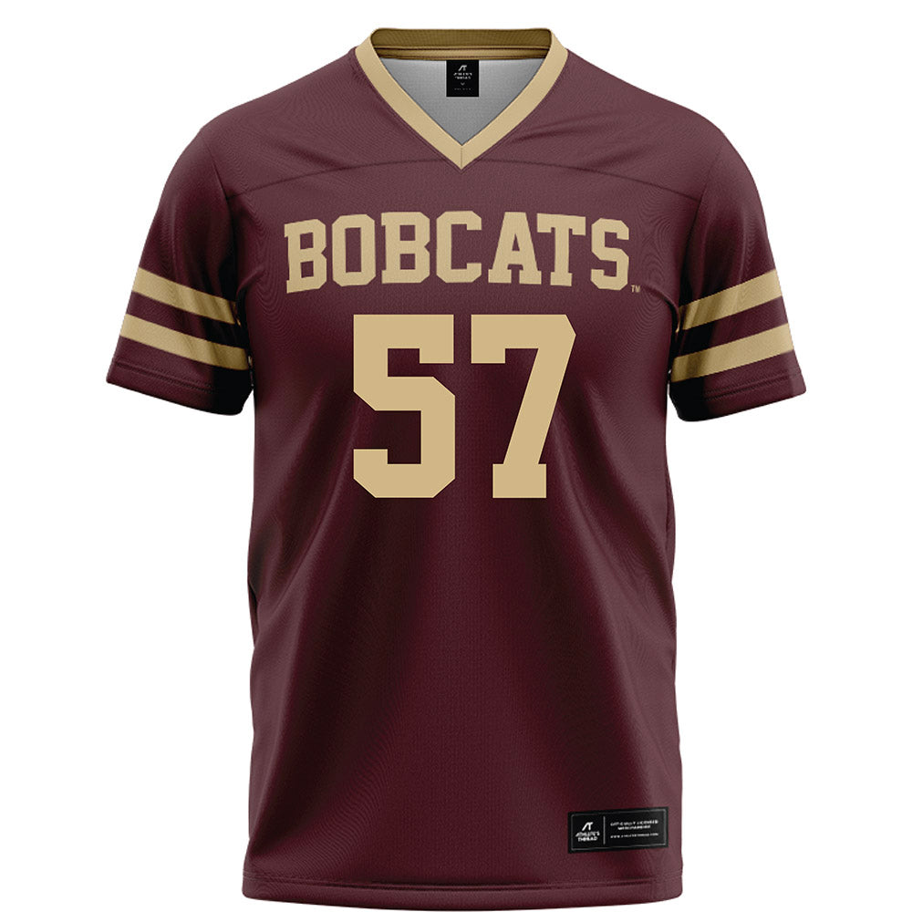 Texas State - NCAA Football : Ian Langford - Maroon Football Jersey-0
