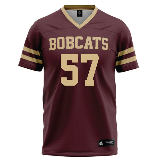 Texas State - NCAA Football : Ian Langford - Maroon Football Jersey-0