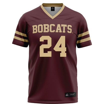 Texas State - NCAA Football : Caleb Carter - Maroon Football Jersey-0