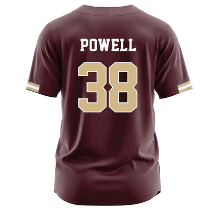 Texas State - NCAA Baseball : Ty Powell - Maroon Jersey-1