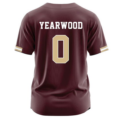 Texas State - NCAA Baseball : Alex Yearwood - Maroon Jersey-1