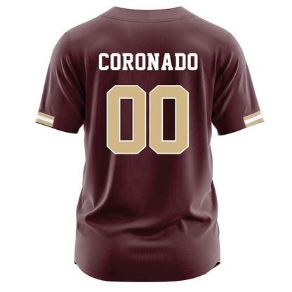 Texas State - NCAA Baseball : Victor Coronado - Maroon Jersey-1