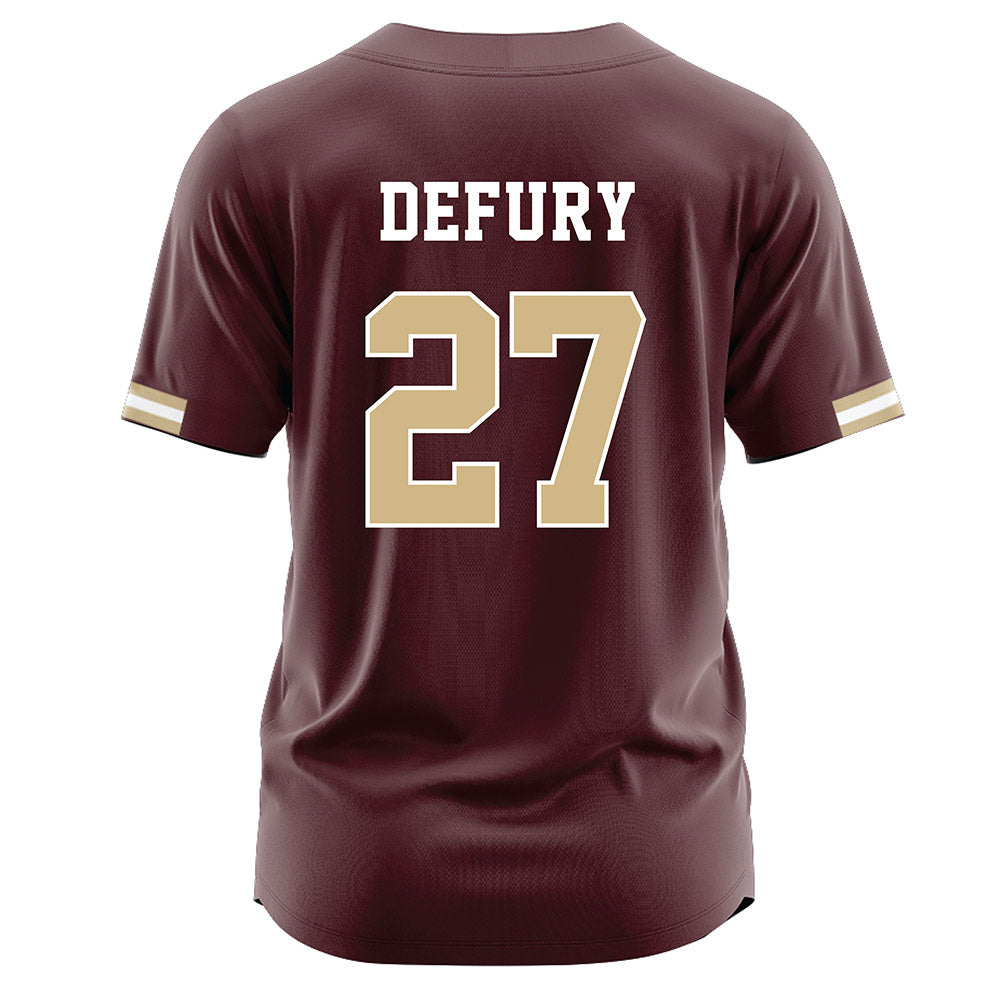 Texas State - NCAA Baseball : Coy DeFury - Maroon Jersey-1