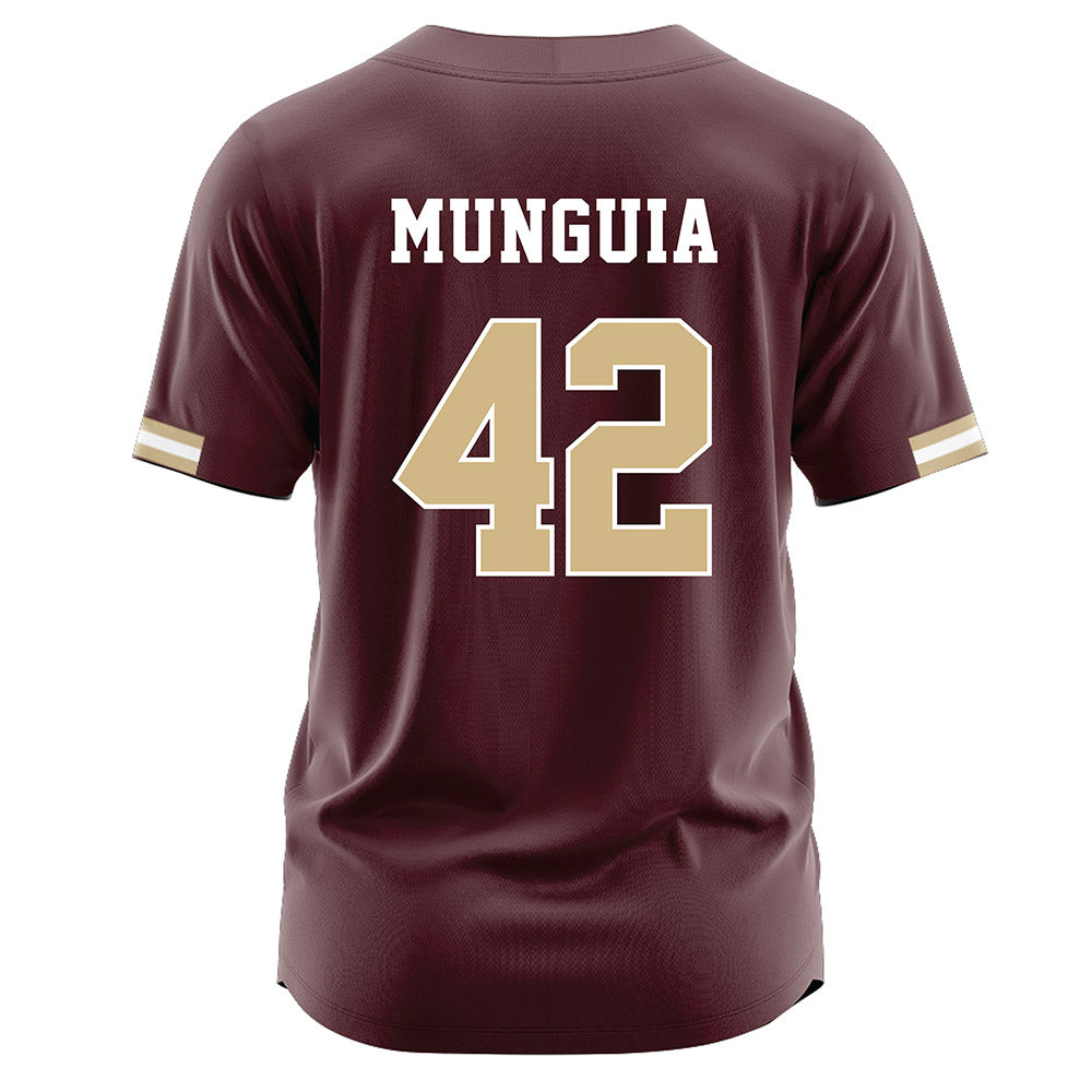 Texas State - NCAA Baseball : Austin Munguia - Maroon Jersey-1