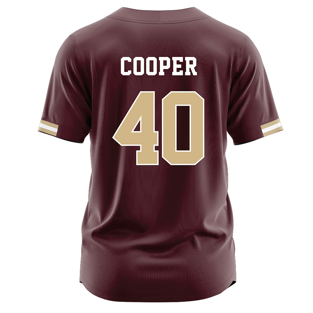 Texas State - NCAA Baseball : Wade Cooper - Maroon Jersey-1