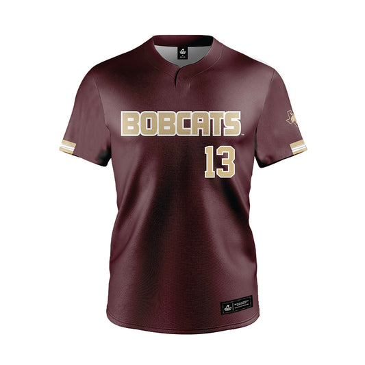 Texas State - NCAA Baseball : Jesus Tovar - Maroon Jersey-0