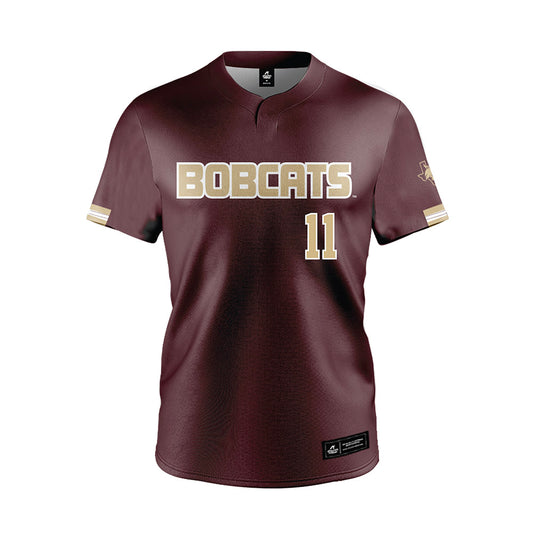 Texas State - NCAA Baseball : Taylor Seay - Maroon Jersey-0