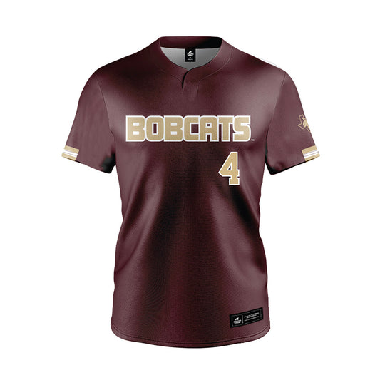 Texas State - NCAA Baseball : Alec Beversdorf - Maroon Jersey-0