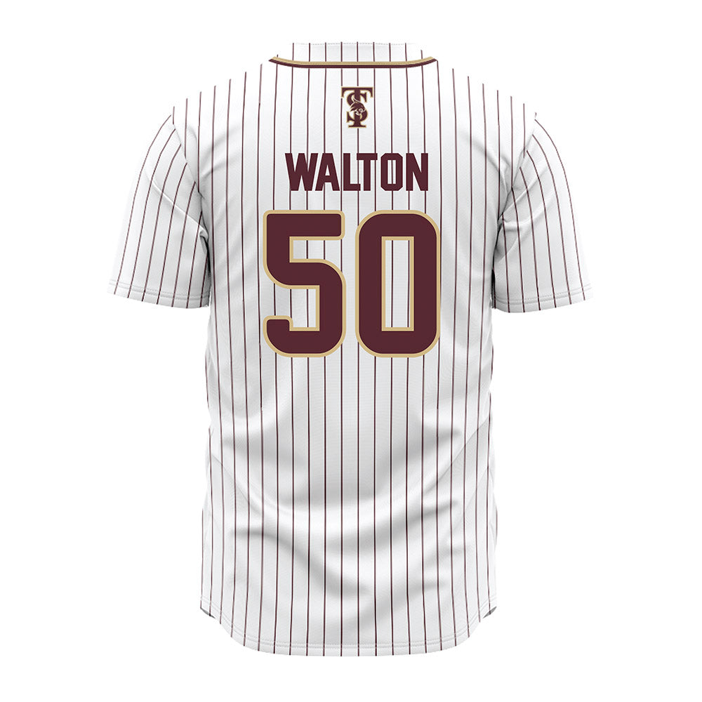 Texas State - NCAA Baseball : Tyler Walton - White Jersey-1