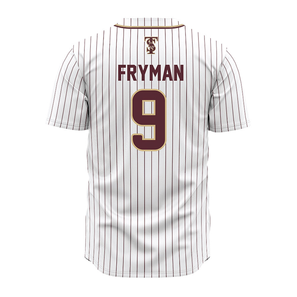 Texas State - NCAA Baseball : Bennett Fryman - White Jersey-1