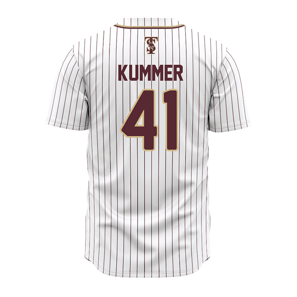 Texas State - NCAA Baseball : Theo Kummer - White Jersey-1
