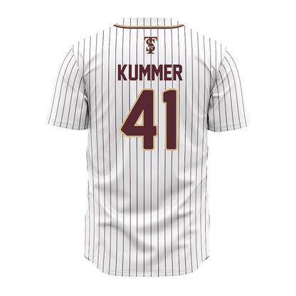 Texas State - NCAA Baseball : Theo Kummer - White Jersey-1