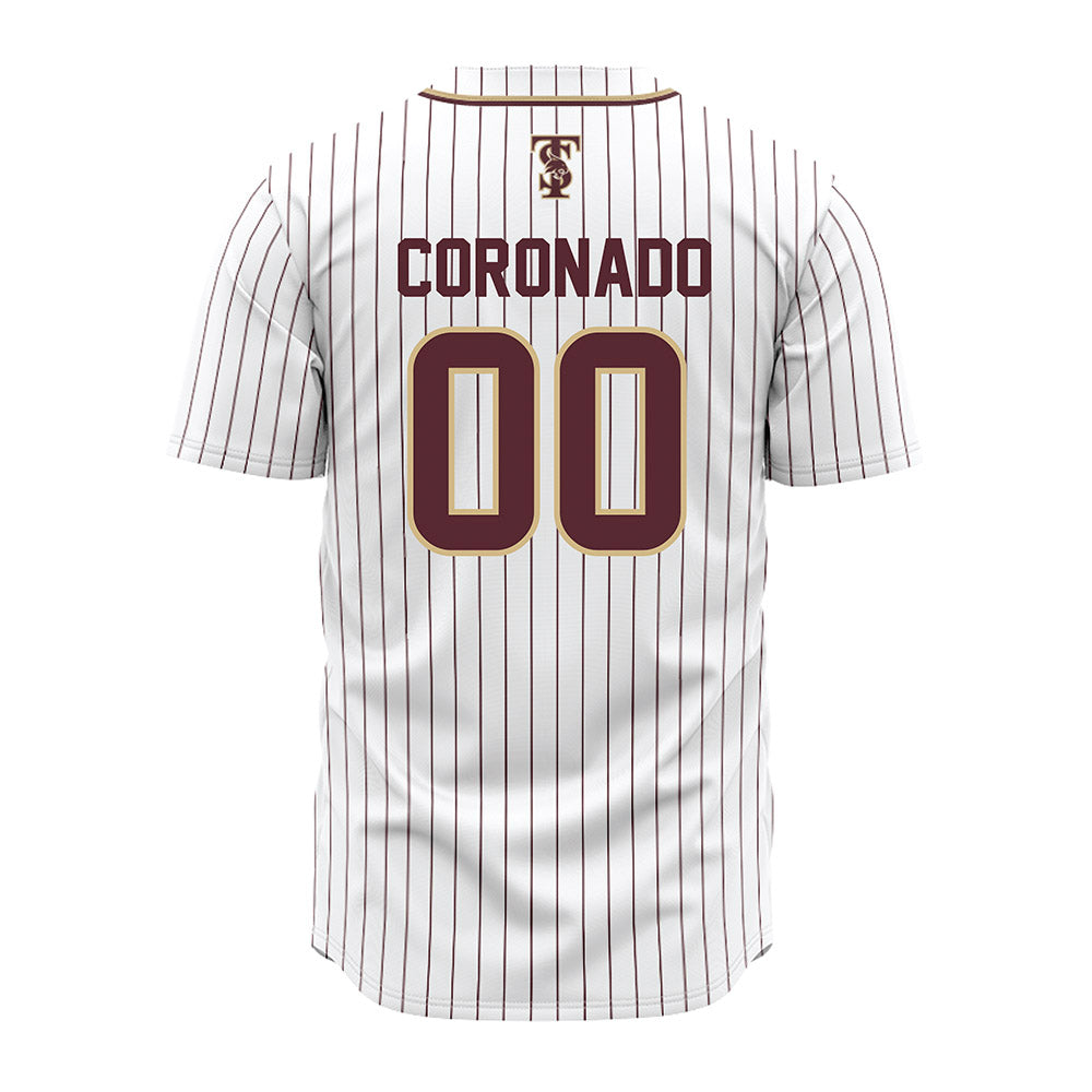 Texas State - NCAA Baseball : Victor Coronado - White Jersey-1