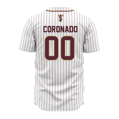 Texas State - NCAA Baseball : Victor Coronado - White Jersey-1