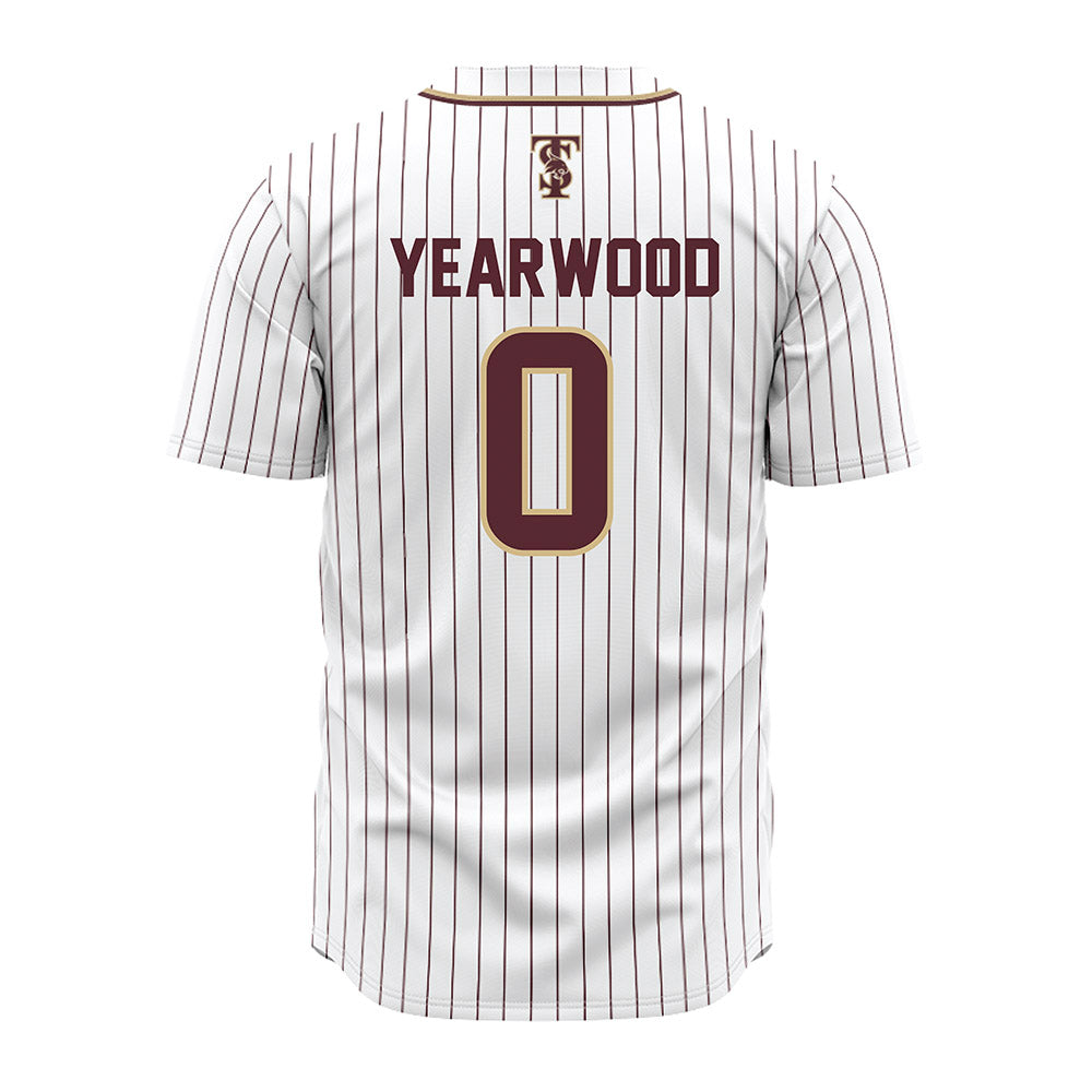 Texas State - NCAA Baseball : Alex Yearwood - White Jersey-1