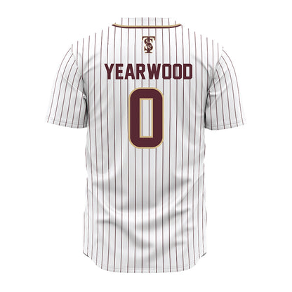 Texas State - NCAA Baseball : Alex Yearwood - White Jersey-1