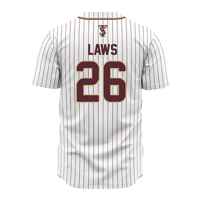 Texas State - NCAA Baseball : Carson Laws - White Jersey