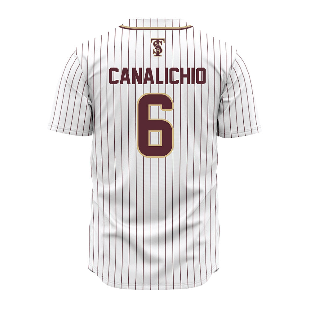 Texas State - NCAA Baseball : Will Canalichio - White Jersey-1