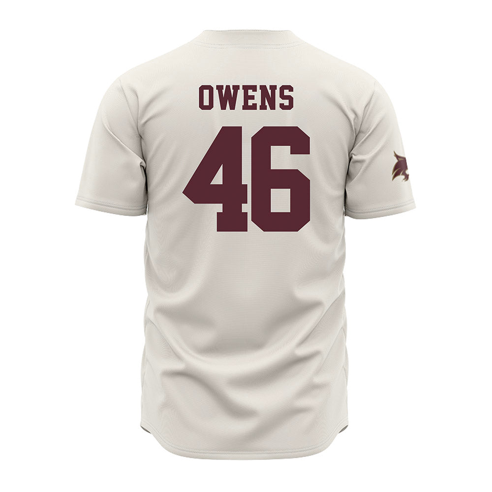 Texas State - NCAA Baseball : Marsha Owens - Cream Jersey-1