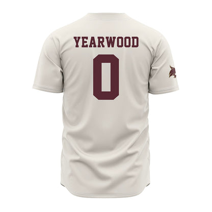 Texas State - NCAA Baseball : Alex Yearwood - Cream Jersey-1