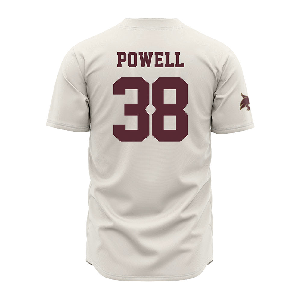Texas State - NCAA Baseball : Ty Powell - Cream Jersey-1
