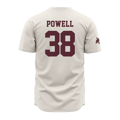 Texas State - NCAA Baseball : Ty Powell - Cream Jersey-1