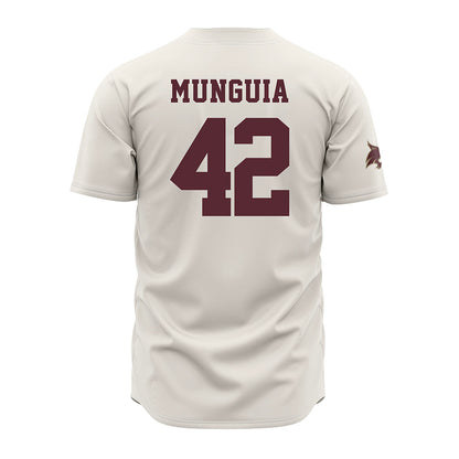 Texas State - NCAA Baseball : Austin Munguia - Cream Jersey-1