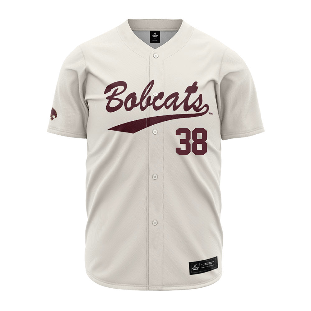 Texas State - NCAA Baseball : Ty Powell - Cream Jersey-0