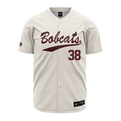 Texas State - NCAA Baseball : Ty Powell - Cream Jersey-0