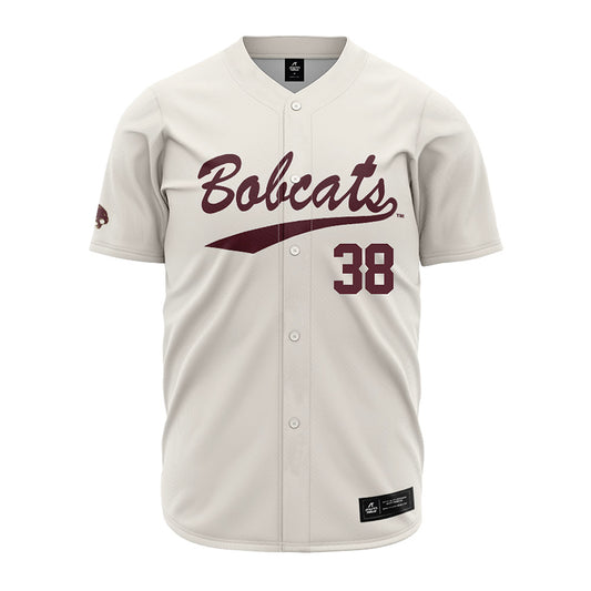 Texas State - NCAA Baseball : Ty Powell - Cream Jersey-0