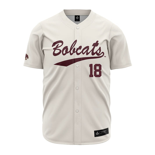 Texas State - NCAA Baseball : John Alkire - Cream Jersey