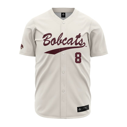 Texas State - NCAA Baseball : Samson Pugh - Cream Jersey