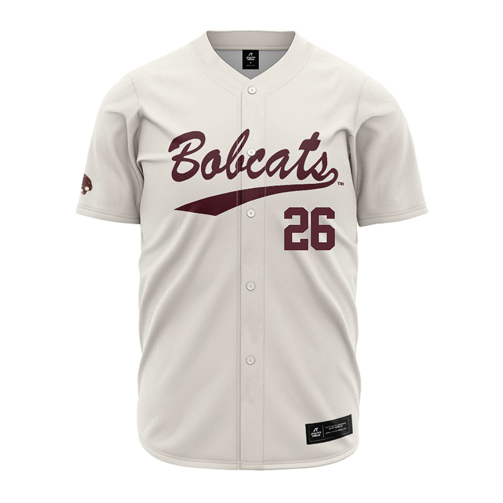 Texas State - NCAA Baseball : Carson Laws - Cream Jersey