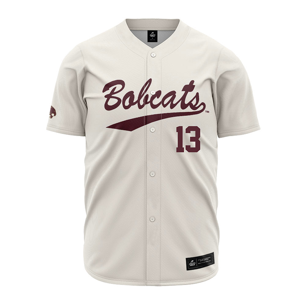 Texas State - NCAA Baseball : Jesus Tovar - Cream Jersey-0