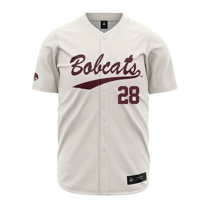 Texas State - NCAA Baseball : Trent Rucker - Cream Jersey-0
