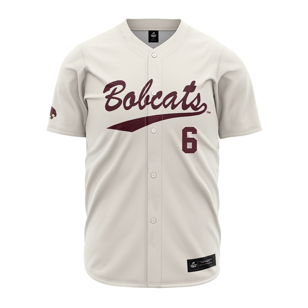 Texas State - NCAA Baseball : Will Canalichio - Cream Jersey-0