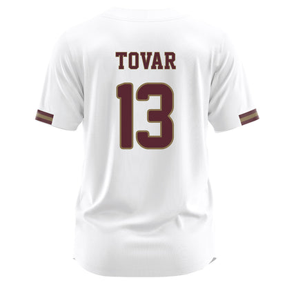 Texas State - NCAA Baseball : Jesus Tovar - White Jersey-1