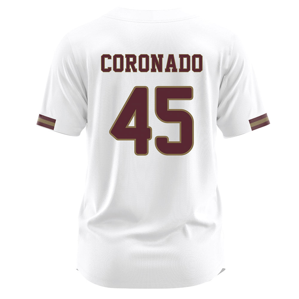 Texas State - NCAA Baseball : Victor Coronado - White Jersey-1