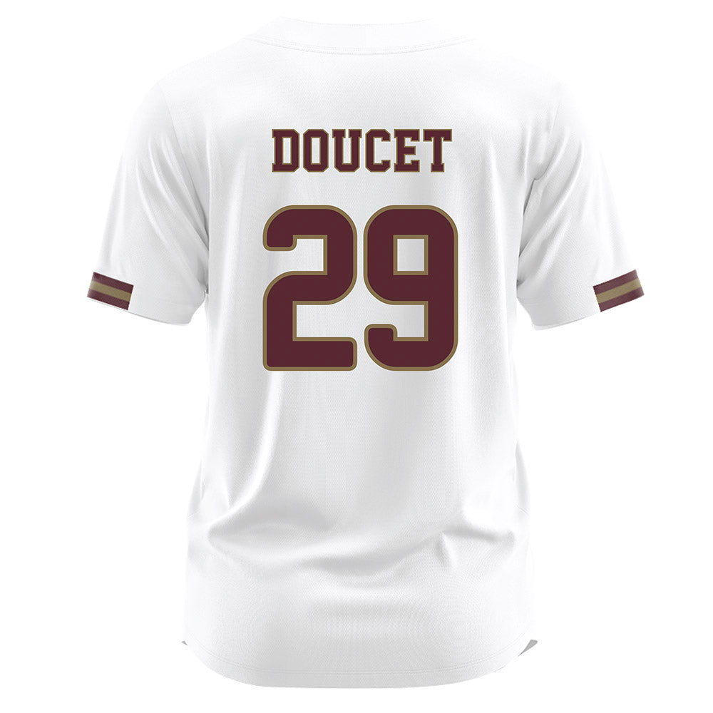 Texas State - NCAA Baseball : Conner Doucet - White Jersey