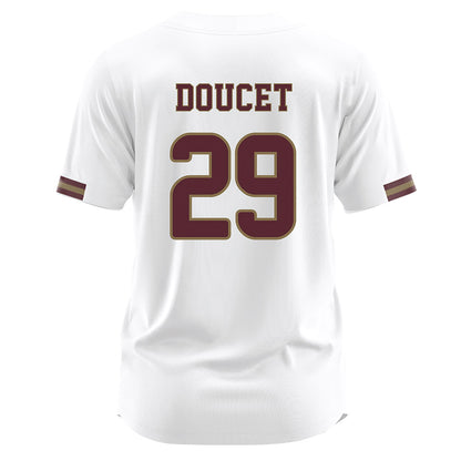 Texas State - NCAA Baseball : Conner Doucet - White Jersey