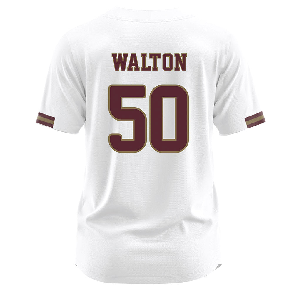 Texas State - NCAA Baseball : Tyler Walton - White Jersey-1