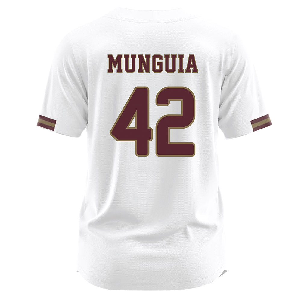 Texas State - NCAA Baseball : Austin Munguia - White Jersey-1