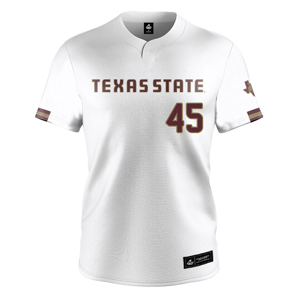 Texas State - NCAA Baseball : Victor Coronado - White Jersey-0
