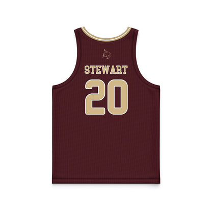 Texas State - NCAA Women's Basketball : Kyaija Stewart - Maroon Basketball Jersey-1