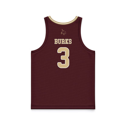 Texas State - NCAA Women's Basketball : Saniya Burks - Maroon Basketball Jersey-1