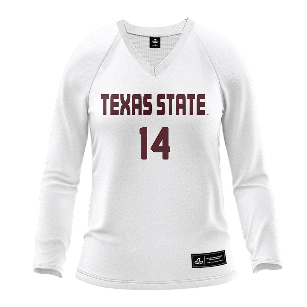  - NCAA Women's Volleyball : Ryann Torres - White Volleyball Jersey-0